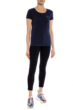 Patterned t-shirt with a logo, zdjęcie 2 Patterned t-shirt with a logo od EA7 Emporio Armani